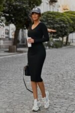Sukienka Dzianinowa Eve - Czarny