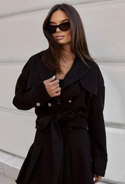 Kurtka Trench London - Czarny