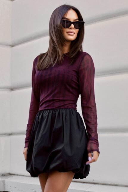 Sukienka Cherry - Burgundy Claws