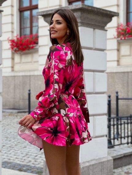 Sukienka "anna" - Pink Flowers