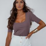 Bluzka Velia - Mocca