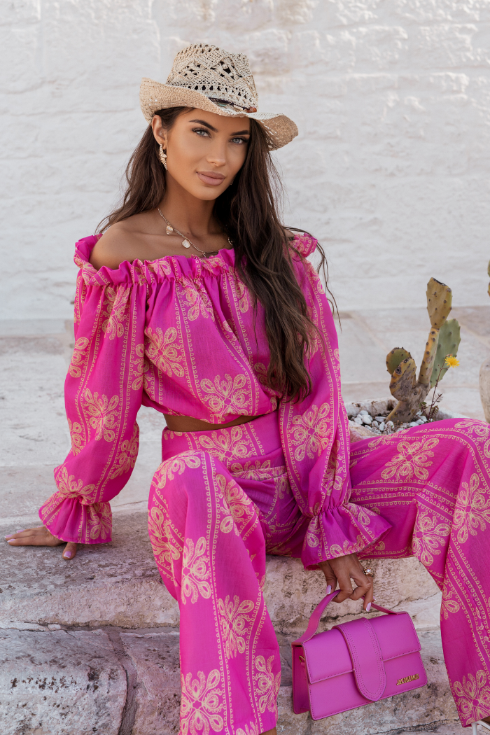 c3681ae4aabda5b47093ee514309efe6 Komplet Lniany Mia - Ricamo Pink
