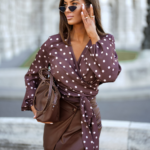Bluzka Tulla - Brown Dots