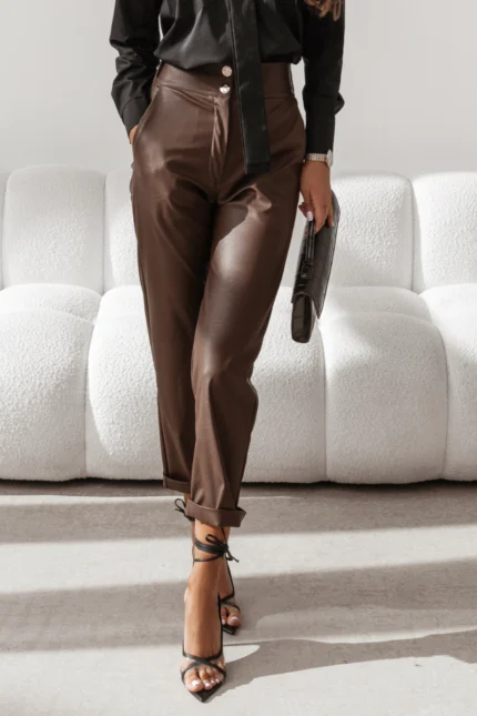 Spodnie Cygaretki Noah - Brąz