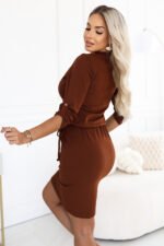 Sukienka Agata — Cynamonowy brąz