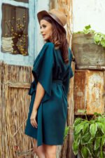 Sukienka Sofia motyl — Butelkowa zieleń