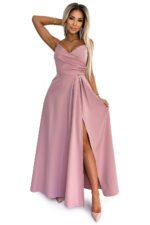 Sukienka Chiara maxi — Przygaszony róż