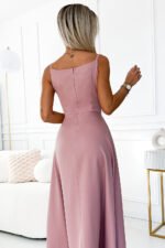 Sukienka Chiara maxi — Przygaszony róż
