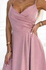 Sukienka Chiara maxi — Przygaszony róż