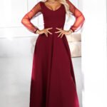Sukienka Loretta maxi — Bordo