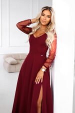 Sukienka Loretta maxi — Bordo