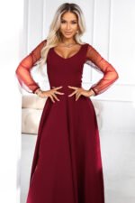 Sukienka Loretta maxi — Bordo