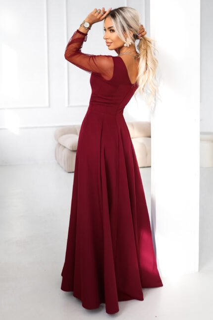 Sukienka Loretta maxi — Bordo