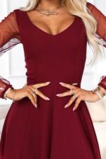 Sukienka Loretta maxi — Bordo