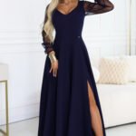 Sukienka Loretta maxi — Granat