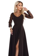 Sukienka Loretta maxi — Czekoladowy brąz