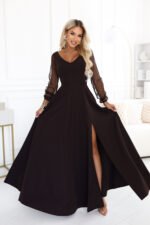 Sukienka Loretta maxi — Czekoladowy brąz