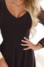 Sukienka Loretta maxi — Czekoladowy brąz