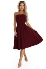 Sukienka Vivienne midi — Bordo
