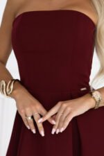 Sukienka Vivienne midi — Bordo