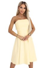 Sukienka Vivienne midi — Pastelowy żółty