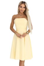 Sukienka Vivienne midi — Pastelowy żółty