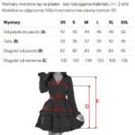 Sukienka midi z kopertowym dekoltem i tiulowymi rękawami — Czerń