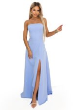 Sukienka Elara maxi — Błękitna