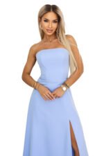 Sukienka Elara maxi — Błękitna