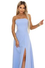 Sukienka Elara maxi — Błękitna