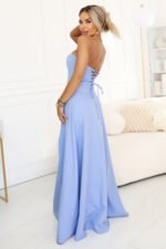 Sukienka Elara maxi — Błękitna