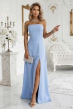 Sukienka Elara maxi — Błękitna