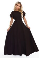 Sukienka Mirella maxi — Czekoladowy brąz