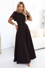 Sukienka Mirella maxi — Czekoladowy brąz