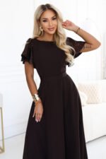 Sukienka Mirella maxi — Czekoladowy brąz
