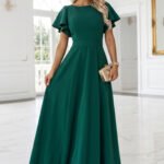 Sukienka Mirella maxi — Butelkowa zieleń