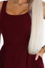 Sukienka Alva midi — Bordo