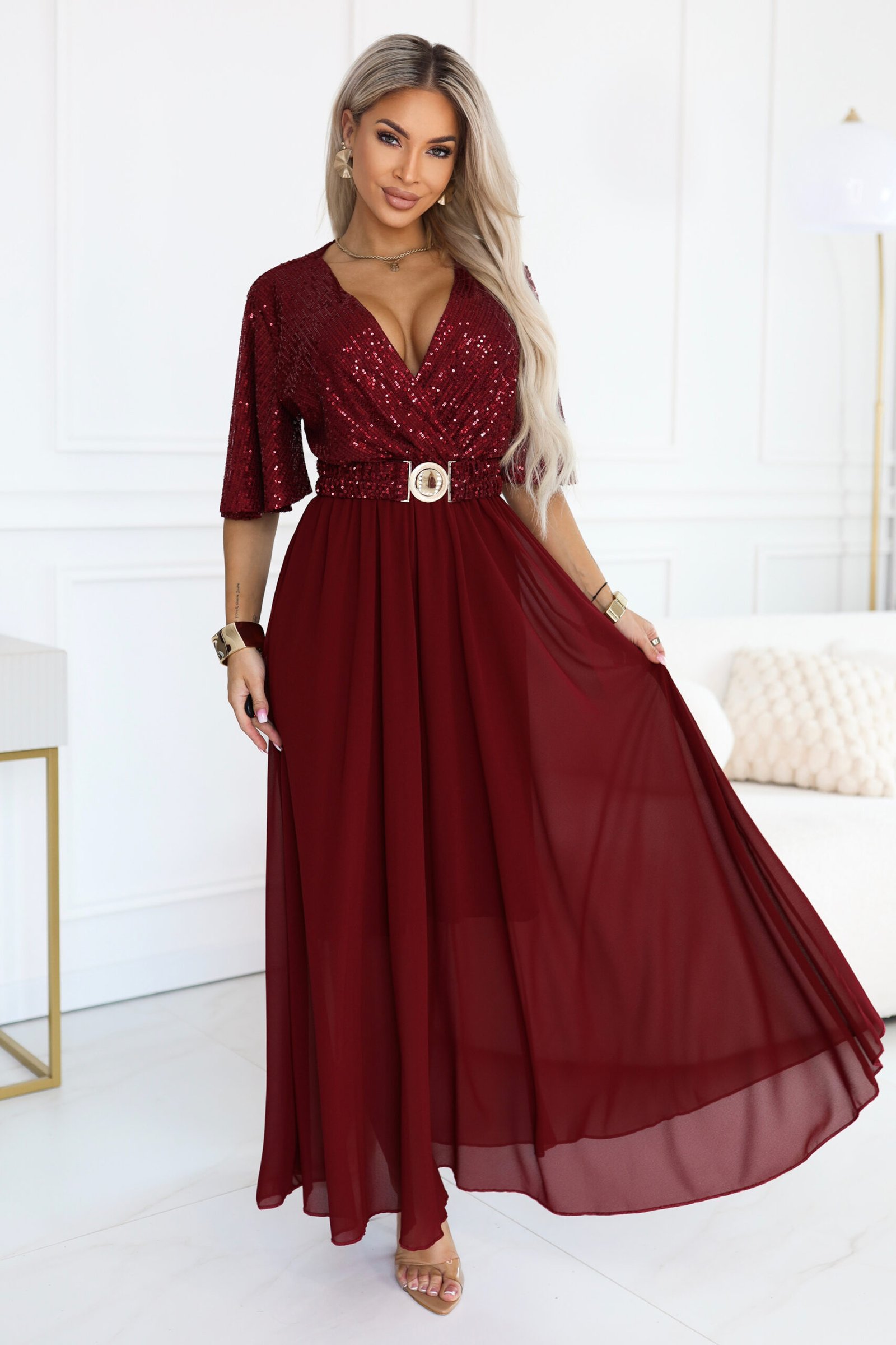 Sukienka Elvia maxi — Bordo Sukienka Elvia maxi — Bordo