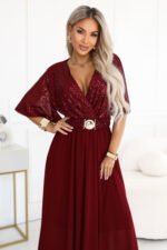 Sukienka Elvia maxi — Bordo