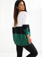 Bluza Lotta z dekoltem V — Ciemny zielony