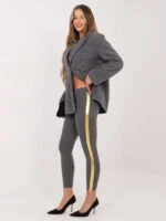 Legginsy Rissa z lampasami — Szary