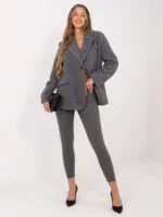 Legginsy Rissa z lampasami — Szary