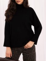 Sweter z golfem — Czerń