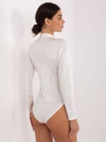Body z kopertowym dekoltem — Ecru