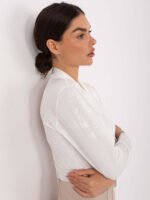 Body z kopertowym dekoltem — Ecru