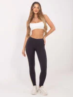 Legginsy Rissa z lampasami — Grafit
