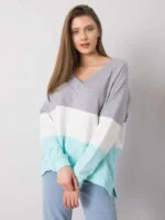 Bluza Lotta z dekoltem V — Mięta