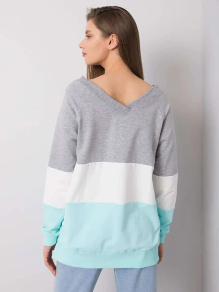 Bluza Lotta z dekoltem V — Mięta