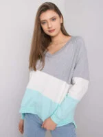 Bluza Lotta z dekoltem V — Mięta